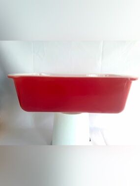 Vintage 1950'S PYREX Pink Flamingo Loaf Pan no Lid #213 EUC